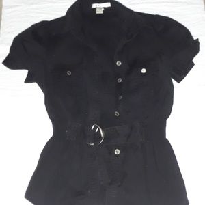 Black button up
